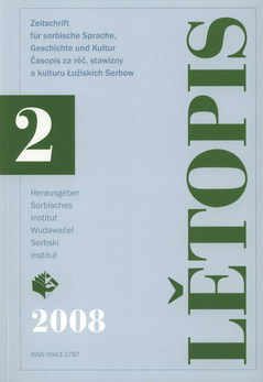 Titel Lětopis 55, 2008, Heft 2