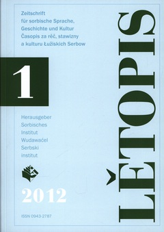 Titel Lětopis 59, 2012, Heft 1