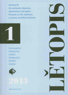 Titel Lětopis 60, 2013, Heft 1