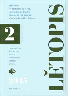 Titel Lětopis 62, 2015, Heft 2