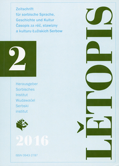Titel Lětopis 63, 2016, Heft 2